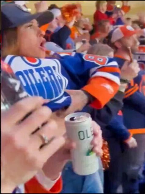 Oilers Fan Flashes Crowd Video Ice Hockey Fan Goes Viral After