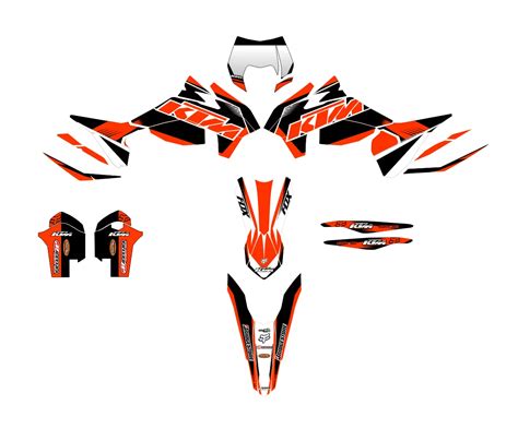 Kit déco KTM SX SXF 2013 2015 Race Boutique Kit Déco Moto