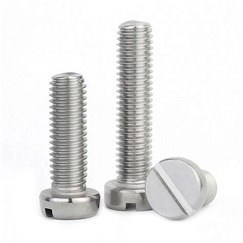 A2 70 Stainless Steel DIN85 Slotted Cap Slot Column Round Cheese Head