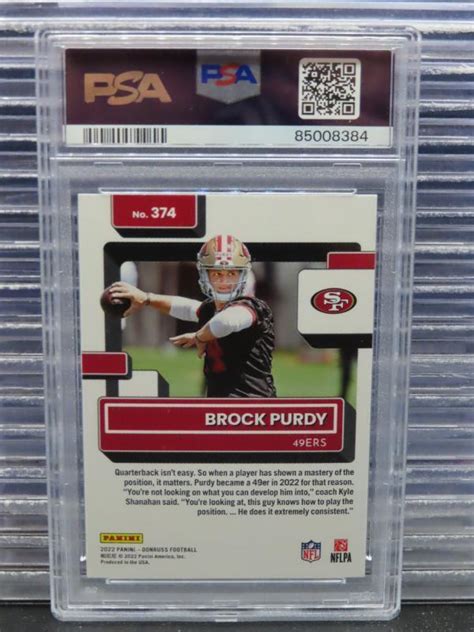 Donruss Brock Purdy Rated Rookie Rc Psa Gem Mint Ers Ebay