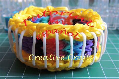 Como Hacer Una Pulsera De Gomitas Sailors Pinstripe Rainbow Loom