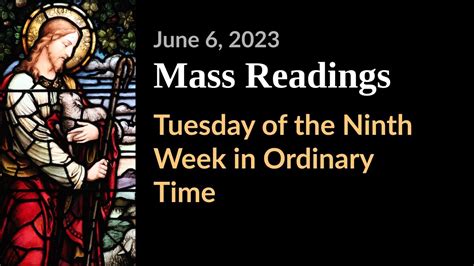 Tuesday Of The Ninth Week In Ordinary Time June Catholic Daily