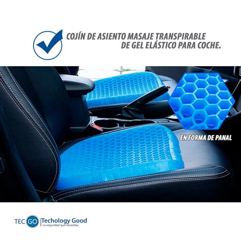 Cojin Almohada De Masaje Transpirable De Gel Elastico En Forma De Panal