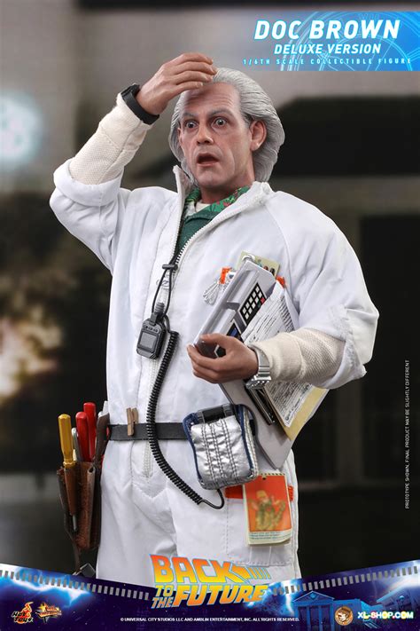 Hot Toys MMS Back To The Future Th Scale Doc Brown Collectible Figure Deluxe Version