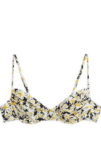 Wired Bikini Top Blue Daisy Flowers Women Arket Nl