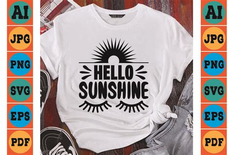 Hello Sunshine Graphic by Creative Studio 55 · Creative Fabrica