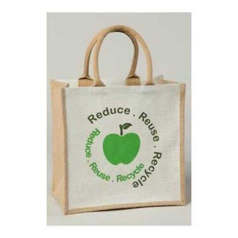 Brown Light Weight Reusable And Eco Friendly Jute Carry Bags For