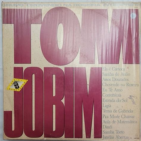 Lp Grupo Chovendo Na Roseira Interpreta Tom Jobim Ano De Gravadora