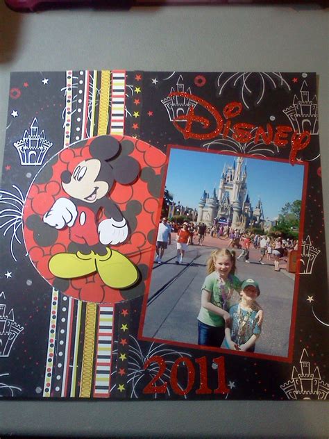 Layout Disney 2011 Disney Scrapbook Disney Scrapbooking Layouts