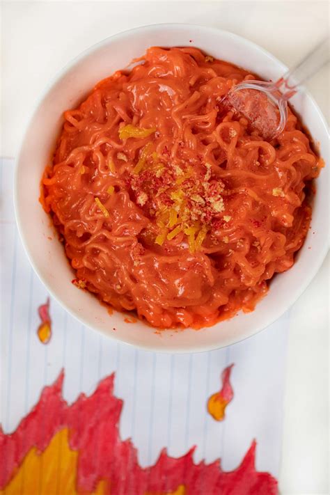 Microwave Flamin Hot Mac And Cheese Ramen Dorm Room Cook