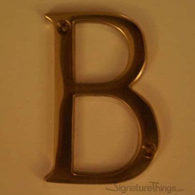 SignatureThings | Brass Alphabet Letters | 2" Brass Letter | House Name ...