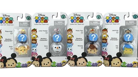 Disney Tsum Tsum Vinyl Figure Series 4 Small 3 Packs Unboxing Review Youtube