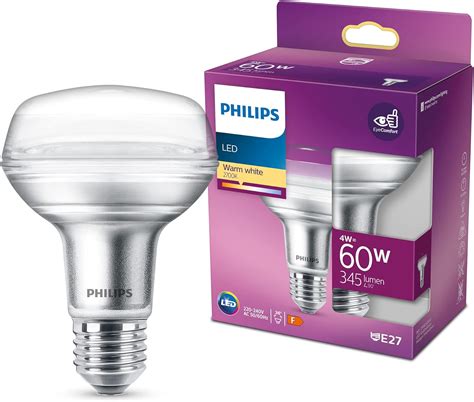 Philips LED Premium Classic Reflector R80 Light Bulb E27 Edison Screw