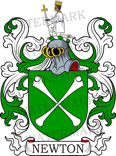 Newton Family Crest Digital Download Newton Coat of Arms JPG File ...