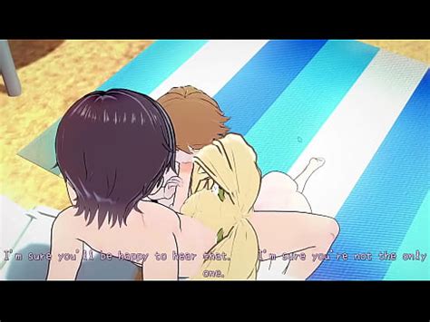 Danganronpa Chihiro Fujisaki And Hiyoko Saionji Having Fun On A Beach Xvideos
