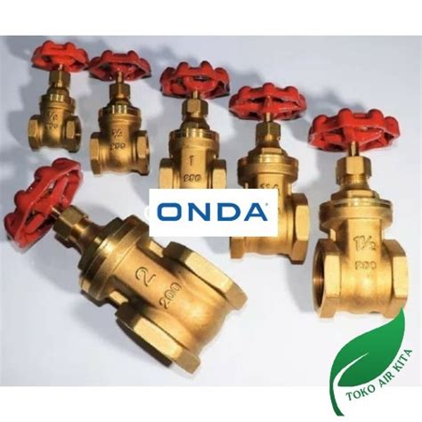 Jual Gate Valve ONDA Kuningan Brass Stop Kran Ball Valve Putar 1 2