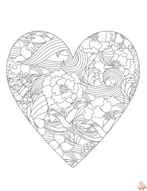 Mandala Heart Coloring Page