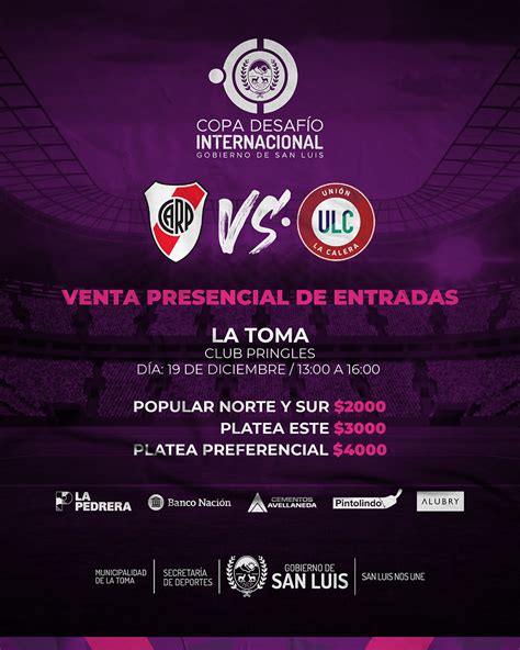 Ansl River Vs Unión La Calera En La Pedrera Empieza La Venta