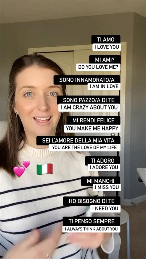 Italian love phrases 💕 | Learning italian, Italian language, Italian ...