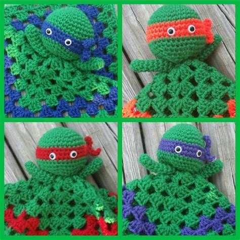 Teenage Mutant Ninja Turtles Crochet Lovey Doll Crochet Amigurumi