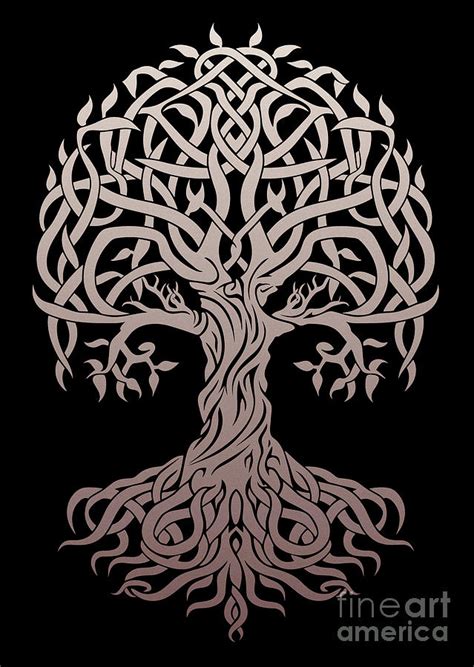 Yggdrasil Tree Of Life Digital Art By Beltschazar Fine Art America