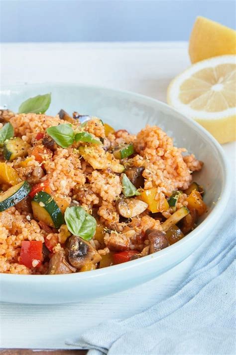 Bulgur Gemüse Pfanne schnell einfach eatbetter gesunde einfache