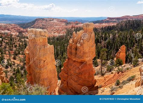 Scenic Aerial View Of Boat Mesa And Massive Hoodoo Wall Sandstone Rock