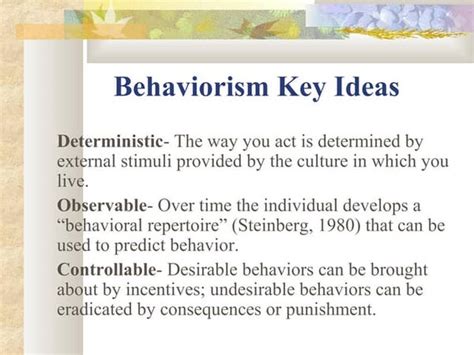 Behaviorist Learning Theories