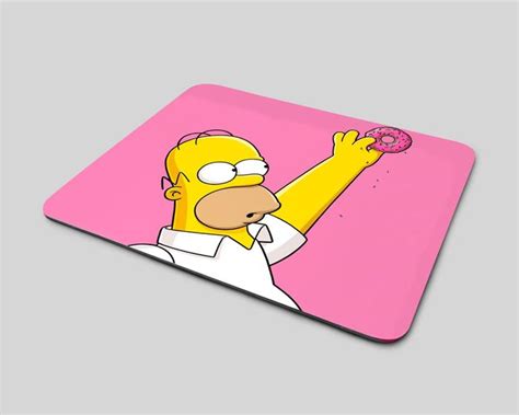 Mousepad Personalizado Simpsons Homer Donuts Cl Ssico Pk Line