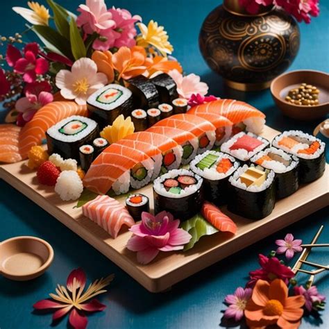 Premium Photo | The japans famous food SUSHI