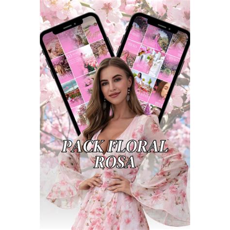 Plr Pack De Feed Floral Rosa Mar Lia Trindade Veras Hotmart