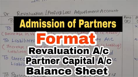 Admission Of Partners Format 12th Class Account Atul Sir YouTube