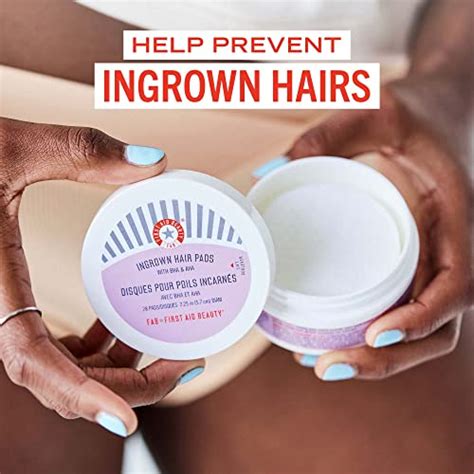 First Aid Beauty Ingrown Hair Pads With Bha And Aha Daily Treatment Relieves Razor Burn