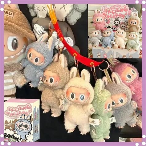 Hot Labubu The Monsters Blind Box Toys Cardiac Macarone Mysterious Surprise Box Guess Bag