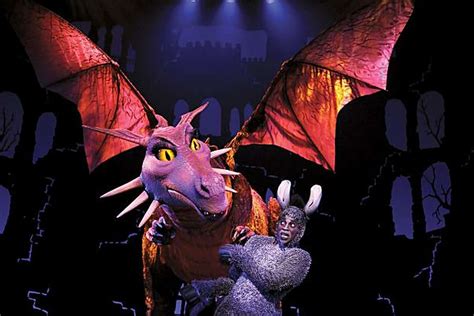 Dragon Puppet In Shrek Musical Chews Up Scenery