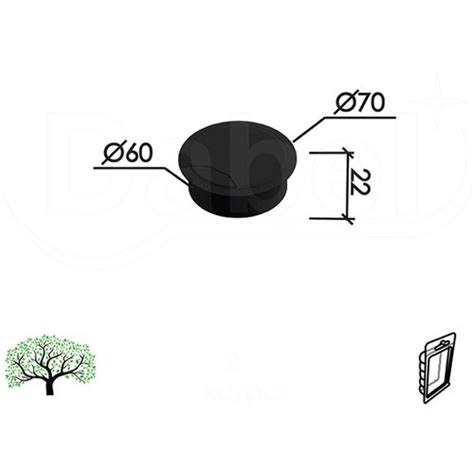 Dabel Rozeta Za Kablove Ma04 Crna Fi60 70 22 Mm Dbp1 EPonuda