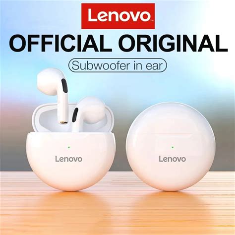 Yeni Orijinal Lenovo Hava Pro 6 TWS Kablosuz Kulakl Klar Fone Bluetooth