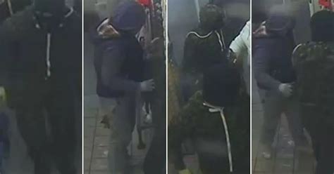 Glinton Mcdonalds Onesie Raid Police Hunt Knife Wielding Gang Who