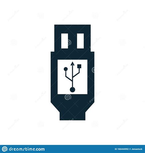 Usb Wire Connector Isolated Icon Stock Vector Illustration Of Silver