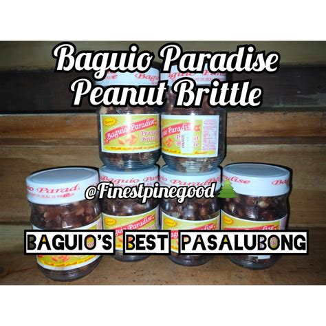 Baguio Paradise Peanut Brittle Whole Peanuts Shopee Philippines