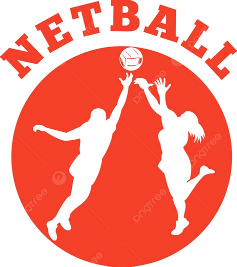 Netball Player Rebounding For Ball Ball Illustration Jumping