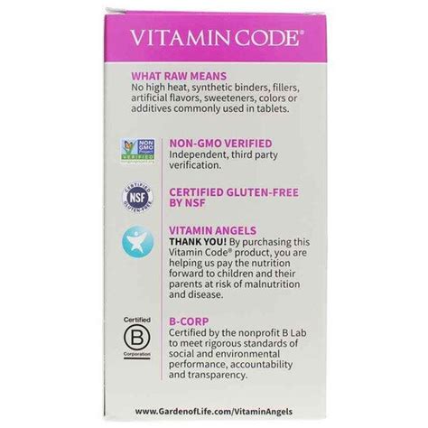 Vitamin Code Women Raw Whole Food Multivitamin, Garden of Life