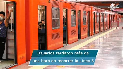 Otra Falla En El Metro De Cdmx Desalojan Tren En La Línea 5 Y Usuarios