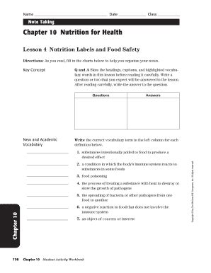 Nutrition Label Worksheet Answer Key Pdf Besto Blog