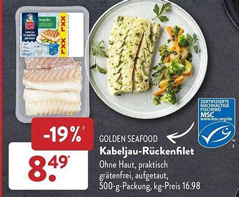 Golden Seafood Kabeljau R Ckenfilet Angebot Bei Aldi S D Prospekte De