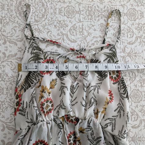 Coco And Jaimeson Tiered Maxi Dress Floral Print Size M Gem