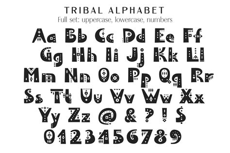 Tribal SVG Font African Letters SVG Ethnic Cut Alphabet | Etsy