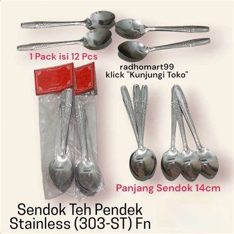 Jual Sendok Teh Pendek Stainless 303 St 1pack Isi 12pcs Shopee Indonesia