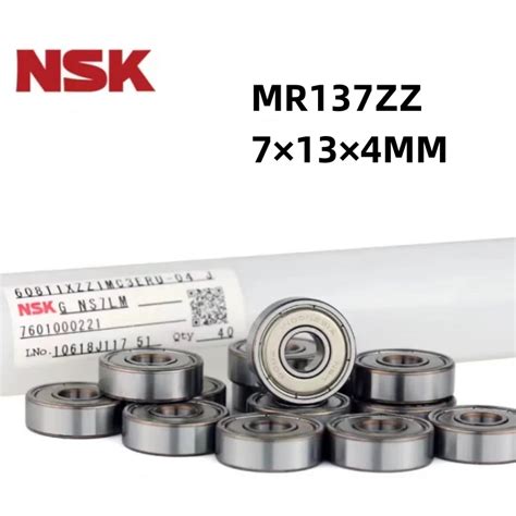 2 5pcs Deep Groove Ball NSK Miniature High Speed MR137ZZ Bearing 7 13