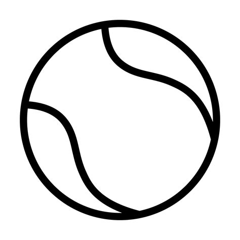 Tennis Ball Icon Vector For Graphic Design Logo Website Social Media